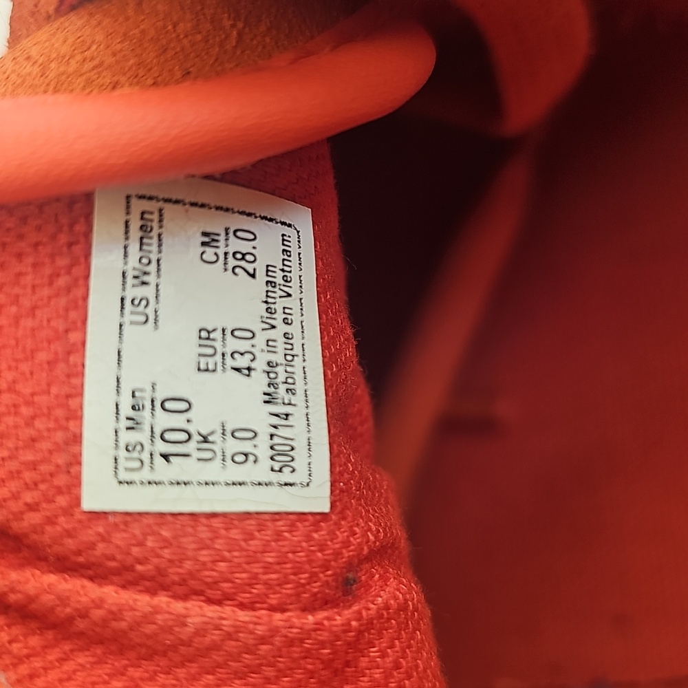 Vans Bold Orange Suede Shoes - Picture 9 of 12